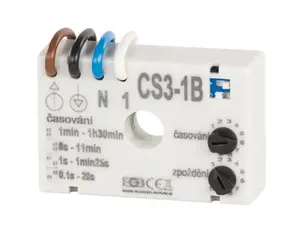 Časový spínač ELEKTROBOCK CS3-1B pro ventilátory se zpožděním