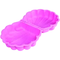 Pískoviště mušle s víkem růžové