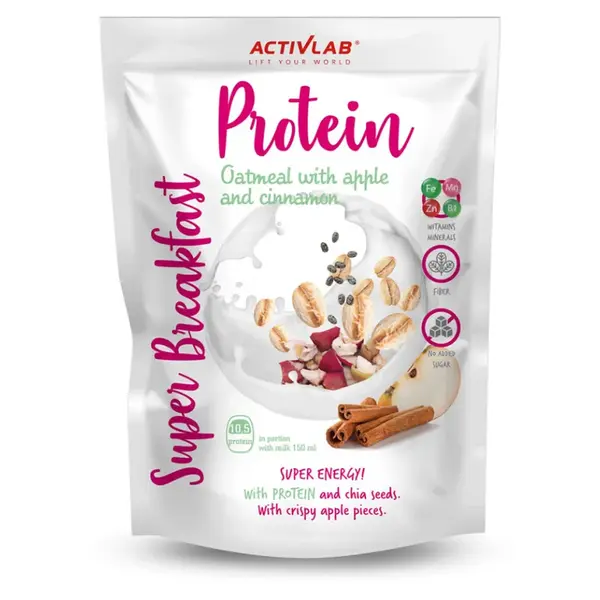ACTIVLAB Super protein breakfast ovesná kaše s jablky a skořicí 300 g