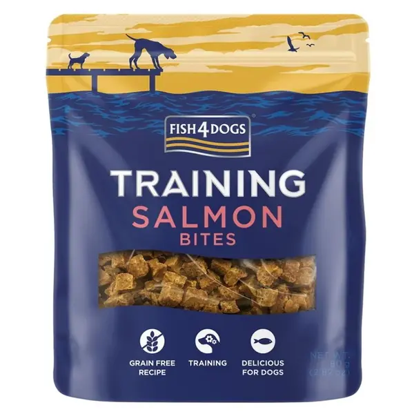 FISH4DOGS Tréninkové pamlsky pro psy losos 80 g