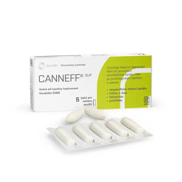 CANNEFF SUP Rektální čípky 5 kusů