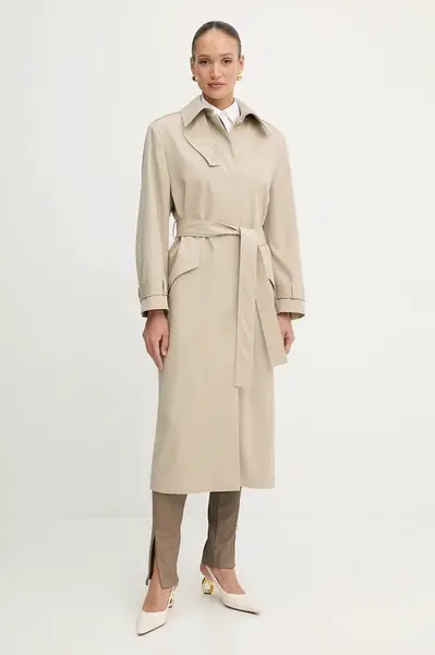 Vlnený trenčkot BOSS Ciolet