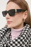 Slnečné okuliare Burberry dámske, čierna farba