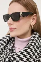 Slnečné okuliare Burberry dámske, čierna farba