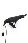 Nástenná lampa Seletti Bird Lamp Black Looking Left