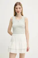 Top Tommy Jeans zelená farba, DW0DW20673