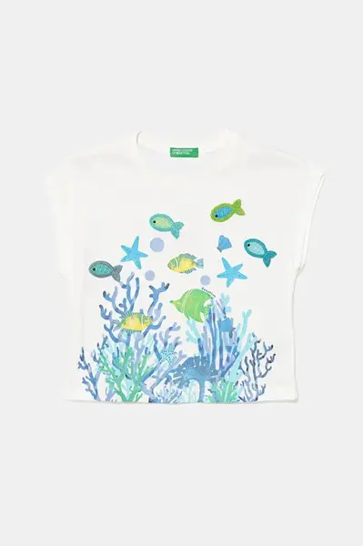 Detské bavlnené tričko United Colors of Benetton