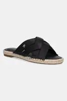 Šľapky Tommy Hilfiger SATIN ESPADRILLE MULE