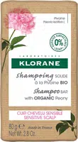 Klorane Tuhý šampon pro citlivou pokožku hlavy Pivoňka (Shampoo Bar) 80 g