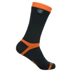 Nepromokavé merino ponožky DexShell Hytherm PRO Tangelo Red Stripe S (36-38)