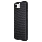 Zadní kryt Nillkin Synthetic Fiber PRO Magnetic pro Apple iPhone 16e, stříbrná