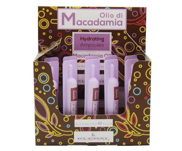 Ampulky pro regeneraci suchých vlasů Kléral Olio di Macadamia 10 x 10 ml (59) + dárek zdarma