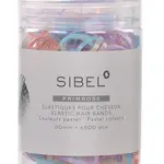 Gumičky do vlasů Sibel Primrose - 20 mm, 500 ks, pastelové (4432952) + dárek zdarma