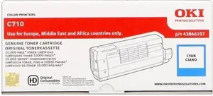 OKI 44318607 azurový (cyan) originální toner