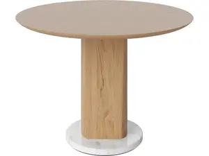 Konferenční stolek Root Ø60, v. 44 cm, více variant - Bolia Varianta: olejovaný dub, šedý/bílý mramor