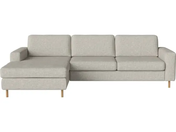 Pohovka Scandinavia 3 místná s lenoškou vlevo, více variant - Bolia Látka: kolekce Nantes | barva - písek, Nožičky: olejovaný dub 13 cm