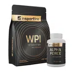 SADA: Protein inSPORTline WPI 700g + Stimulant inSPORTline AlphaForce, 90 kapslí čokoláda
