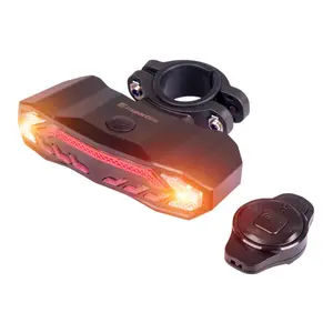 Zadní cyklo světlo s alarmem a blinkry inSPORTline Suryah