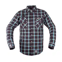 Košile W-TEC Black Heart Respector II černá s modrým pruhem XXL