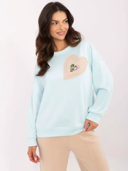 Sweatshirt-DHJ-BL-20322.72-light blue