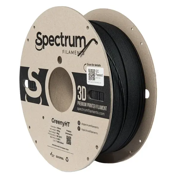 Spectrum 80699 3D filament, greenyHT, 1,75mm, 1000g, Černý (Traffic black)