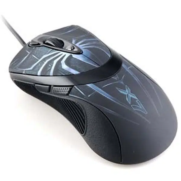 A4Tech Myš XL-747H, 3600DPI, laserová, 7tl., drátová USB, modrá, herní