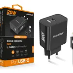 Aligator PD 20W rychlá nabíječka USB-C s kabelem USB-C/Lightning černá