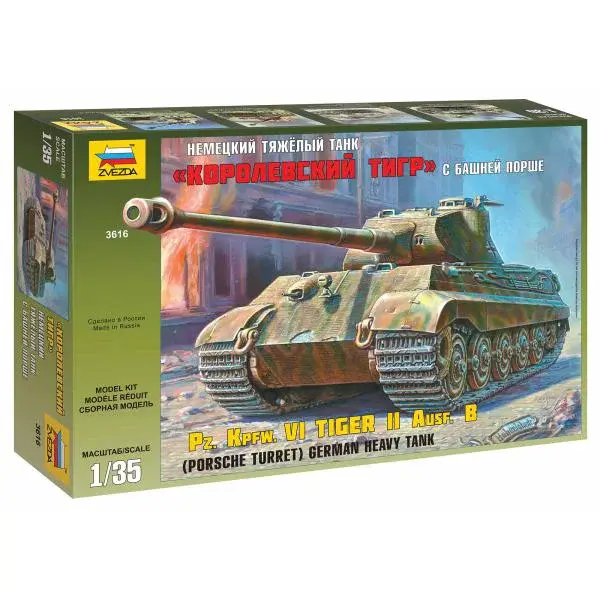 Model Kit tank 3616 - Kingtiger Porsche (1:35)