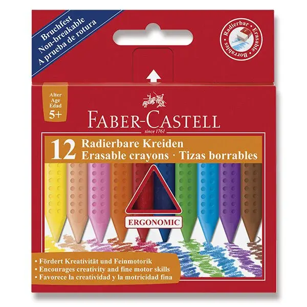 Voskové pastelky Faber-Castell Colour Grip - 12 barev