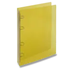 4kroužkový pořadač Transparent, A4, 20 mm - žlutý