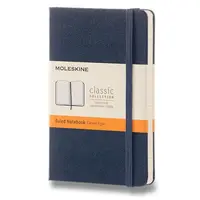 Zápisník Moleskine - tvrdé desky, S, linkovaný - modrý