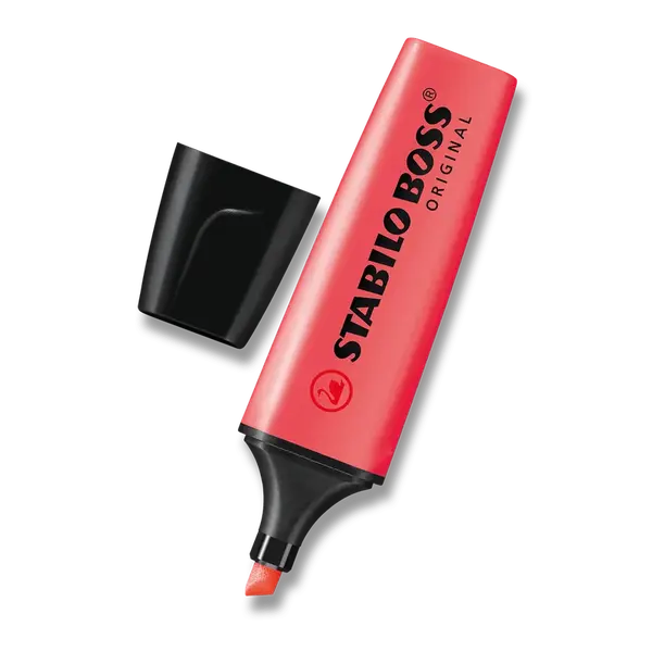 Zvýrazňovač STABILO BOSS ORIGINAL - červený