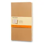 Sešity Moleskine Cahier L, linkovaný, 3 ks, karton