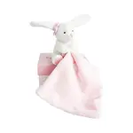 Doudou Dárková sada růžová - zajíček s muchláčkem 10 cm