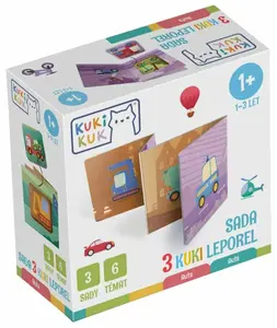 KukiKuk Sada 3 KUKI leporel Auta