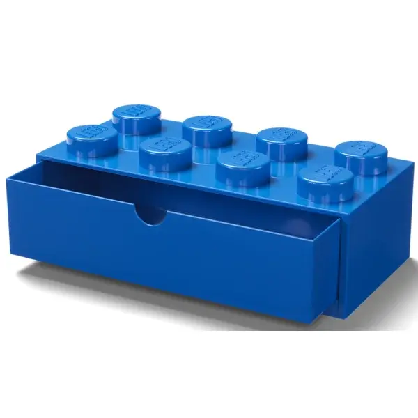 LEGO® stolní box 8 se zásuvkou - modrá
