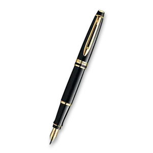 Plnicí pero Waterman Expert Black Lacquer GT - hrot F
