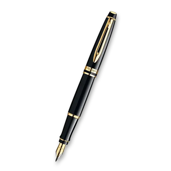 Plnicí pero Waterman Expert Black Lacquer GT - hrot F