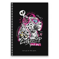 Kroužkový blok Shkolyaryk Cool - A5, čistý, 96 listů, mix motivů