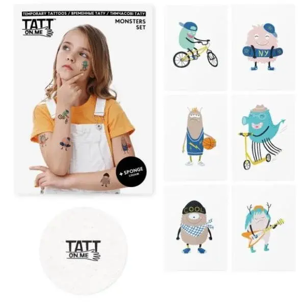 TATTonMe Tetovačky pro děti Příšerky sada