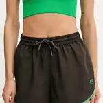 Tréninkové šortky P.E Nation Academy dámské, černá barva, high waist, 252S056