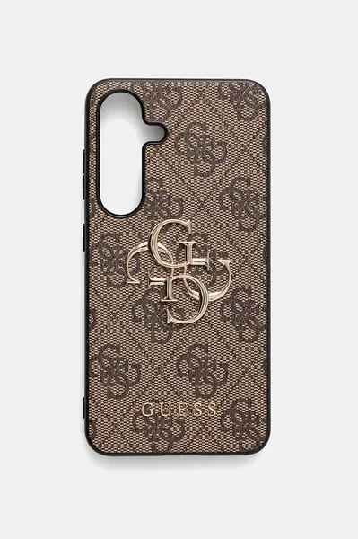 Obal na telefon Guess Samsung Galaxy S25 hnědá barva, GUHCS25S4GMGBR