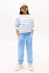 Kalhoty Tommy Hilfiger modrá barva, KS0KS00596