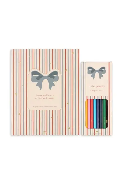 Brožura se samolepkami Konges Sløjd ACTIVITY BOOK WITH COLOR PENCILS KS103119