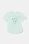 Dětské tričko Guess tyrkysová barva, J5GI15 K6YW4