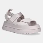 Sandály UGG Goldenglow dámské, růžová barva, na platformě, 1152685-BYF
