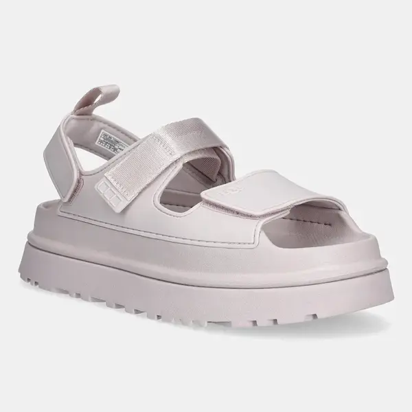 Sandály UGG Goldenglow dámské, růžová barva, na platformě, 1152685-BYF