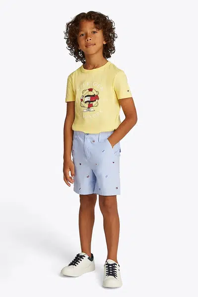 Dětské kraťasy Tommy Hilfiger modrá barva, KB0KB09483