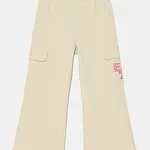 Dětské tepláky EA7 Emporio Armani béžová barva, hladké, 7G000051 AF13135