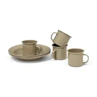 Pikniková sada nádobí pro 4 osoby ferm LIVING Yard Picnic 8-pack béžová barva